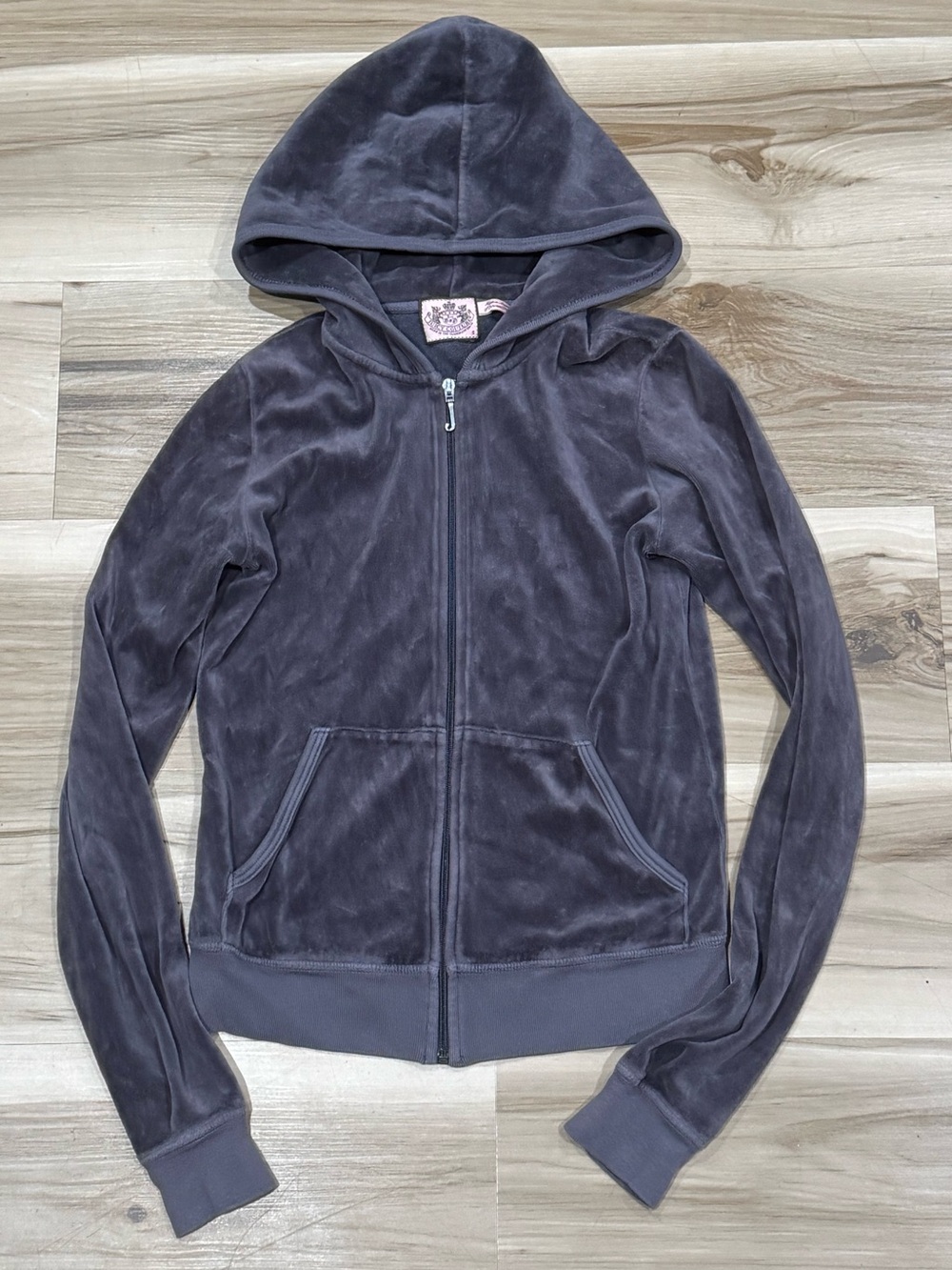 Juicy Couture Y2K Velour Zip Up Track Jacket Women’s Small